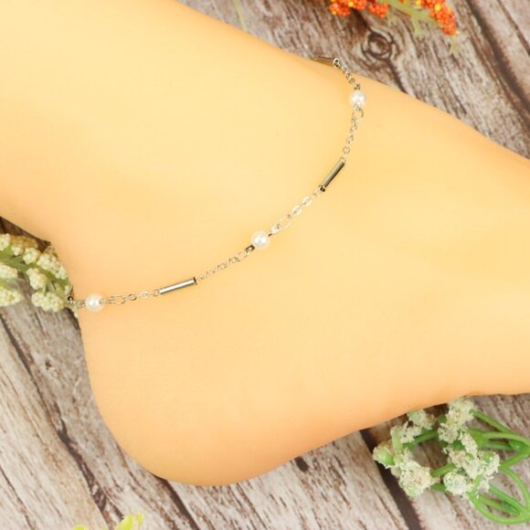 "Dainty Anklet for Women – Elegant Everyday Jewelry & Perfect Gift | MLCRC1496 - Picture 3 of 10